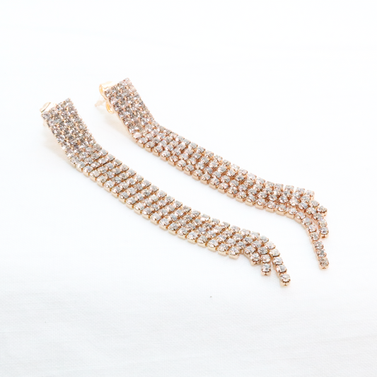 Glamour Tennis pendant earrings