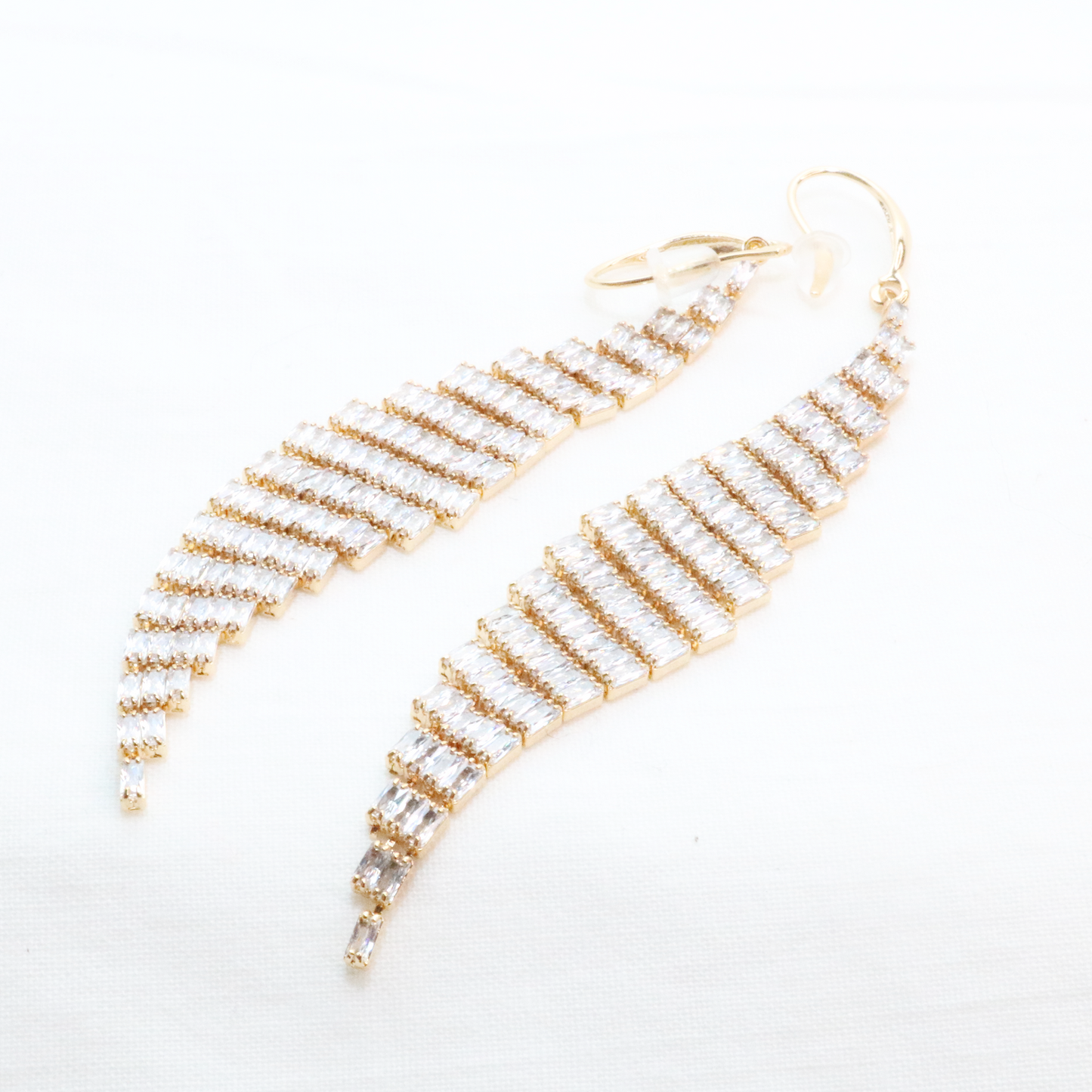 Foliage drop earrings