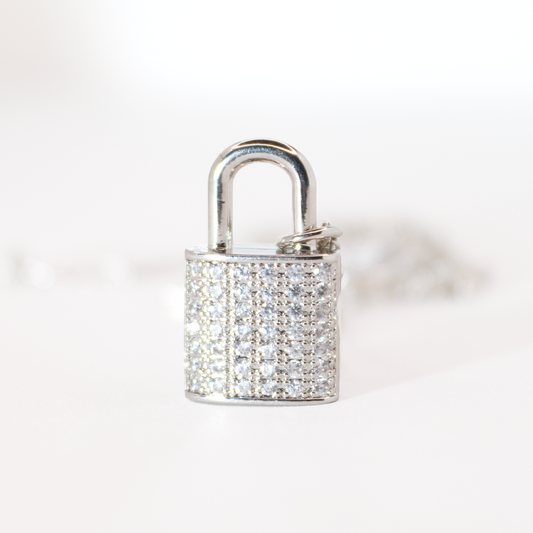 Lock & Key charm necklace